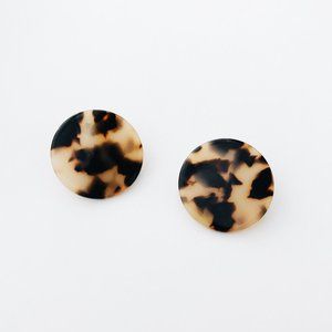 NWT Sundara Mar Desert Tortoise Acetate Earrings